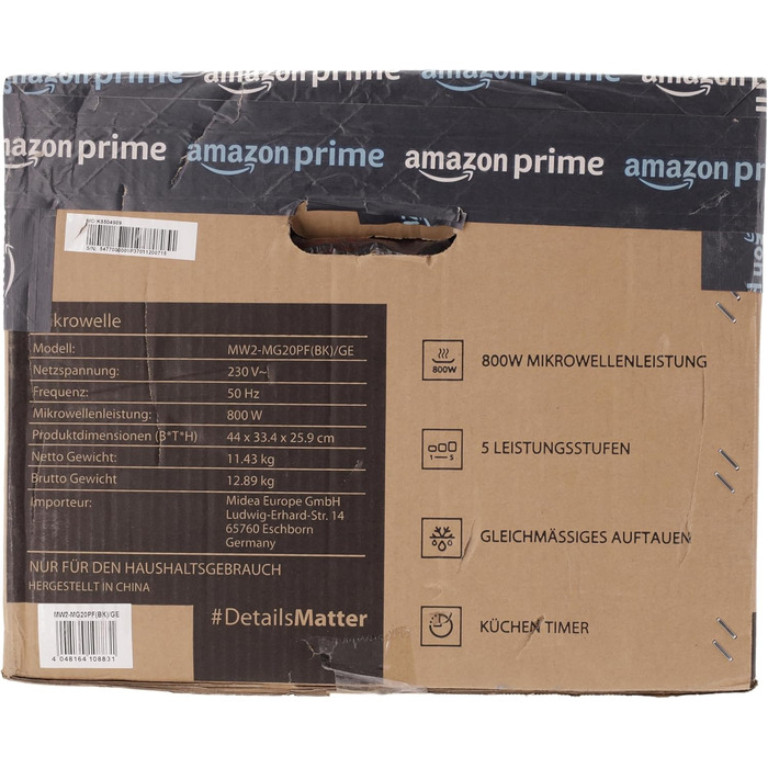 Мікрохвильова піч Toshiba MW2-MG20PF(BK)/GE 800 Вт з хрустким грилем і функцією комбінованого приготування, 5 рівнів потужності, потужність гриля 1000 Вт, чорний гриль 20 л чорний