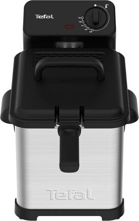 Фритюрниця Tefal FR5030 Family Pro Access 4.0 л 3000 Вт Напівпрофесійний з олією Знімний контейнер для масла Технологія зони охолодження легке очищення, хрустка картопля фрі Нержавіюча сталь/чорний