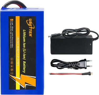 Літієва батарея для електровелосипеда 36V 48V, акумулятор для електричного велосипеда, акумулятор для електричного велосипеда 10AH 14AH 20AH із зарядним пристроєм 2A для двигуна електричного велосипеда та скутера потужністю 0-1000 Вт 36V 14AH