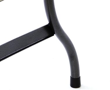 Стіл для вечірок Nexos, розкладний стіл, пивний стіл, садовий стіл, обідній стіл, фуршетний стіл з ручкою для перенесення, вигляд ротанга, 180 x 75 см, антрацитово-сірий, міцний сталевий каркас (білий гладкий)