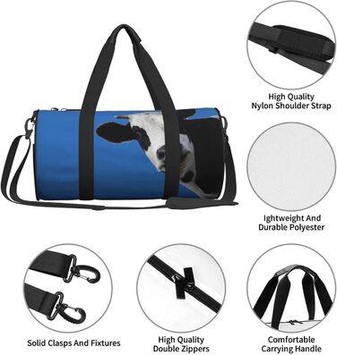 Спортивна сумка, дорожня сумка, сумка для подорожей, з принтом Веселка, сумка на нічліг, чорна, універсальний розмір