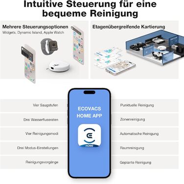 Універсальний вакуумний робот з функцією миття підлоги, потужність всмоктування 10 000 Па, технологія ZeroTangle 2.0, очищення кра