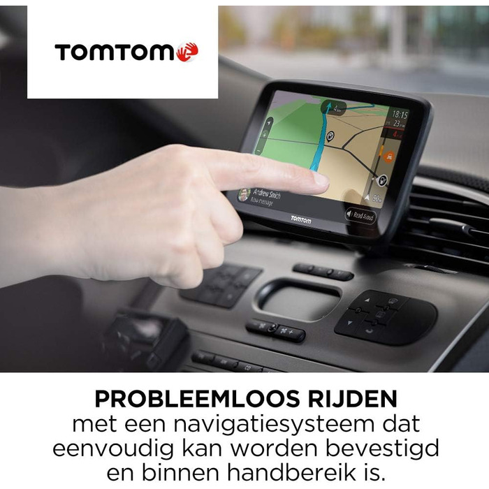 Навігаційний пристрій Tomtom GO Classic (уникнення пробок завдяки Tomtom Traffic, оновлення Європа, оновлення через Wi-Fi) (6 дюймів, комплект з кріпленням для вентиляційного отвору)