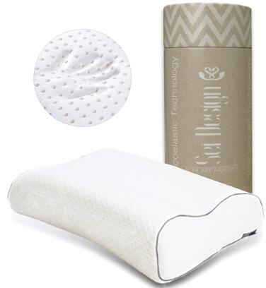 Подушка для сну на боці sei Design VISCO, ортопедична подушка для підтримки шиї Терморегулюючий чохол В&39язкоеластична подушка з піни з ефектом пам&39яті Подушка для шиї Подушка з піни з ефектом пам&39яті 54x40x11/9 см висока ортопедична