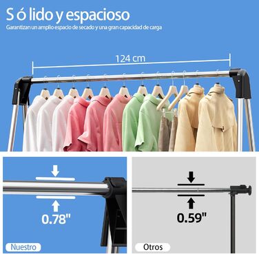 Вішалка для білизни SYKIARIOL - ефективна вішалка для білизни, складна вішалка для білизни, складний куточок для білизни, стійка в