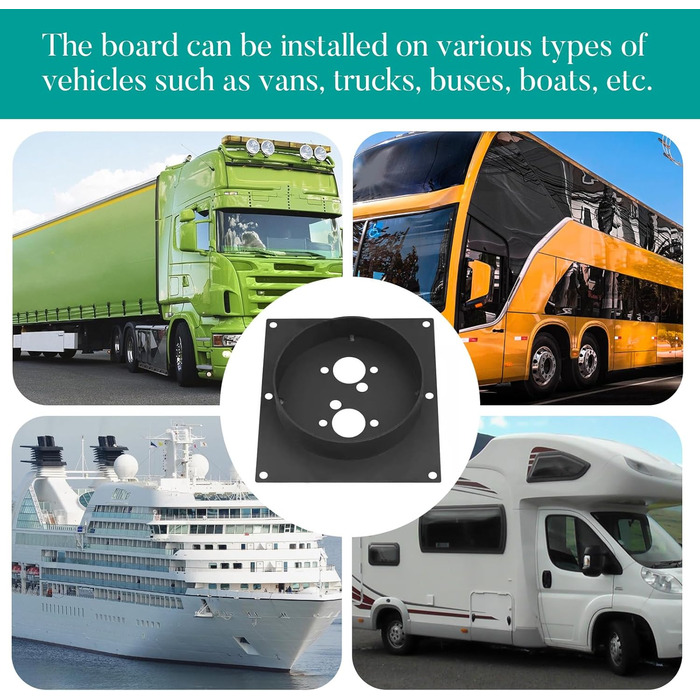 Монтажна пластина дизельного обігрівача Ali2, поворотна основа дизельного обігрівача, нержавіюча сталь, стійка до іржі, вібростійка, опорна пластина, поворотний тримач основи для обігрівачів Eberspacher Webasto, глибина 60 мм, стиль 1, глибина 60 мм