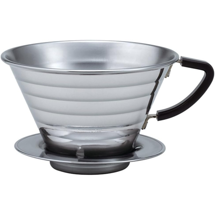 Носик з нержавіючої сталі Kalita, 473-750 мл, запатентований хвильовий дизайн, портативна кавоварка, виготовлена в Японії, більший