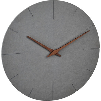 Настінний годинник TFA Dostmann Modern під бетон, 60.3071.10, з безшумним механізмом з МДФ, стильна прикраса для дому, годинник дл