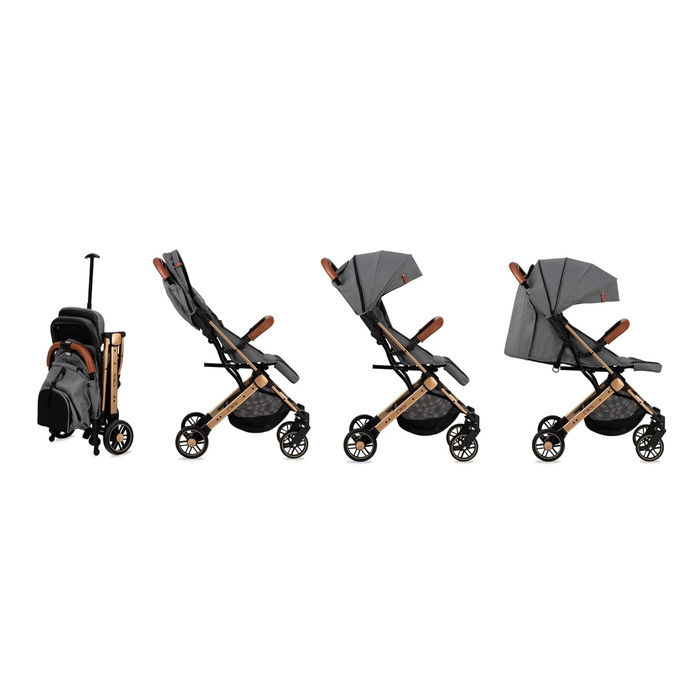 Коляска MOMI ESTELLE для дітей від 6 місяців до максимальної ваги тіла 15 кг, В105 х Ш51 х Г75 см, складається до розмірів В65 х Ш