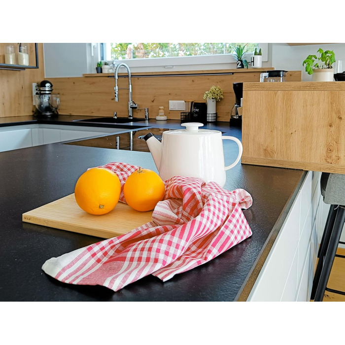 Набір з 5 чайних рушників - бавовняні розміром 50x70 см - добре поглинаючі та міцні кухонні рушники - можна прати при температурі