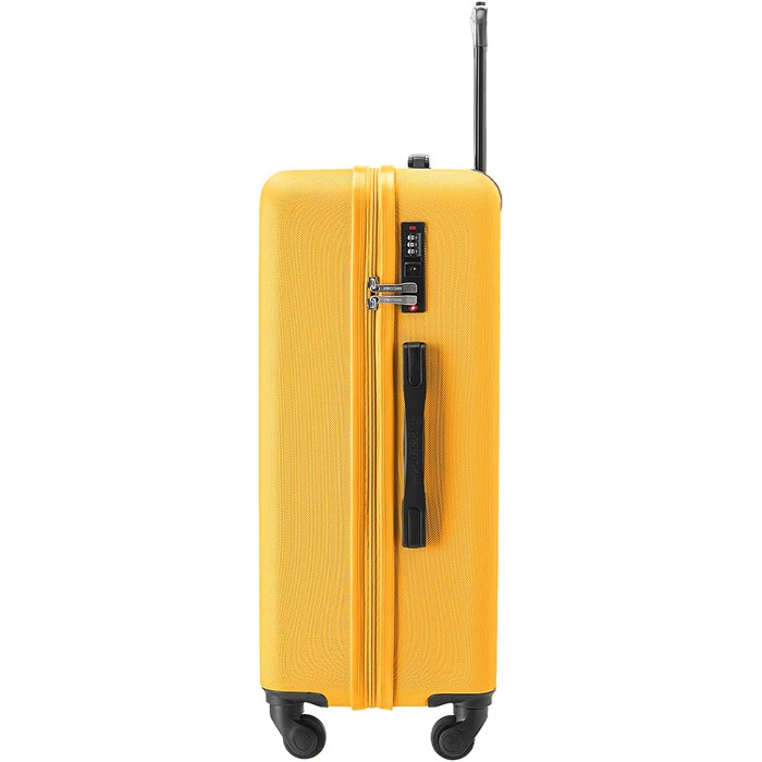 Валіза Puccini Bali, жорсткий корпус, середній розмір, жовтий колір (6)