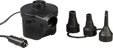 Надувний матрац Lescars Надувний автомобільний матрац XXL 180 x 135 см, з 12-вольтовим повітряним насосом та мішком (дорожній надувний матрац, автомобільний матрац, подушка сидіння)