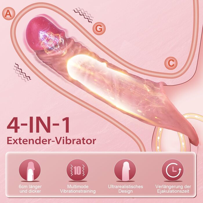 Реалістична пеніс-насадка DRAGOSTI для чоловіків