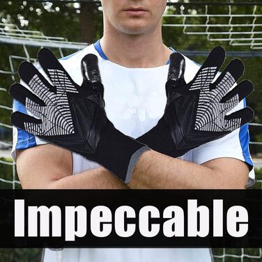 Футбольні воротарські рукавички для підлітків - дитячі нековзні та дихаючі рукавички, юнацький розмір 7, різнокольорові