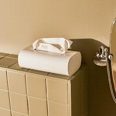 Контейнер для паперових серветок білий, 07 W Birillo