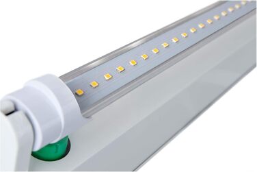 Набір з 2 світлодіодних трубок Showlite 60 см (люмінесцентна лампа 600 мм, T8 G13, 900 люменів, 4500 Кельвінів, денне світло білого кольору, потужність 10 Вт)