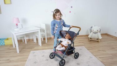 Коляска для ляльки Ліба - темно-синій, 16830 -