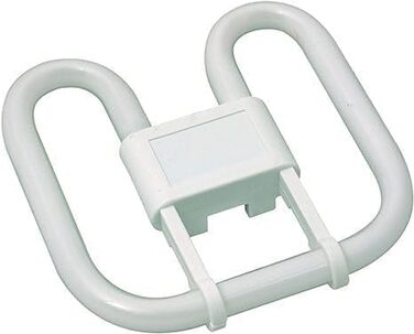 Квадратна 4-контактна CFL лампа - GR10Q енергозберігаюча лампа, теплий білий 2700 люмен, колірна температура 3500K, напруга 240V, довговічна квадратна компактна люмінесцентна лампа для дому, 38W 2D