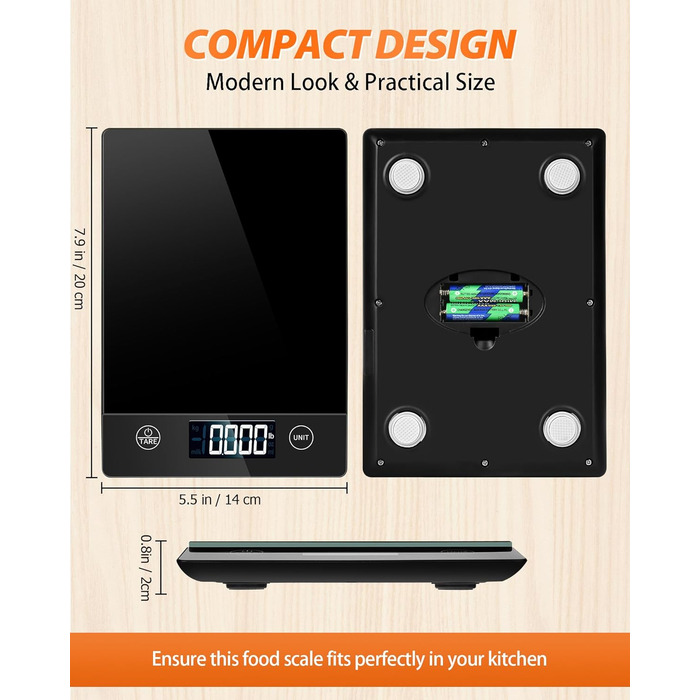 Кухонні ваги цифрові 10 кг Кухонні ваги скляні Цифрові ваги Електронні побутові ваги для випічки, функція тари, сенсорна кнопка, т