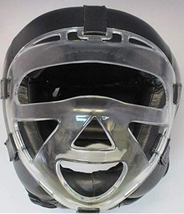 Захист голови Orkan Fighter з маскою зі шкіри, розмір L