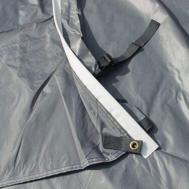 Брезент для будинку на колесах 260 x 240 Тіньове вітрило з пілоном для кемпінгу, автобуса, автомобіля, УФ-50 Захист, водонепроникн