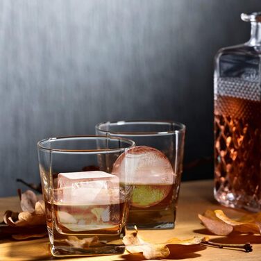 Силіконова форма для кубиків льоду Rottay, форма для льоду XXL 45 мм 48 мм 6 відділень 2 комплекти форм для кубиків льоду Форма дл