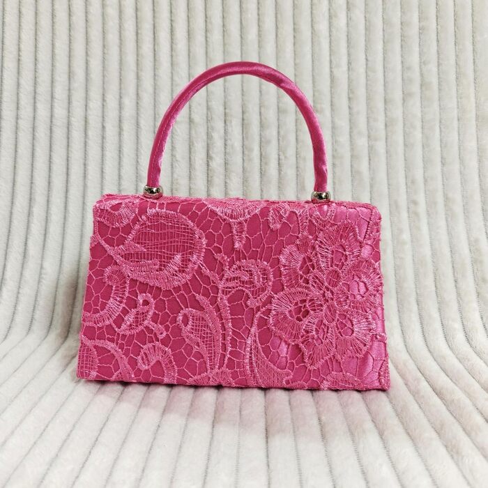 Нова з біркою вінтажна сумочка з мереживом, квітковим принтом, для нареченої, на весілля, вечірня, святкова, клатч, сумка на плече, біла, середнього розміру, ніжно-рожева, 9