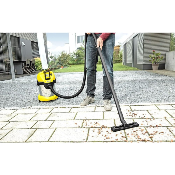 Акумуляторний пилосос для вологого/сухого прибирання Krcher 36 В WD 3 Battery Premium, патронний фільтр, шланг 2 м, об'єм контейне