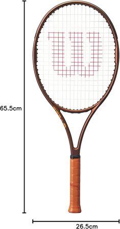 Тенісна ракетка Wilson Pro Staff 26 V14 — 26 дюймів, коричнева, зі струнами