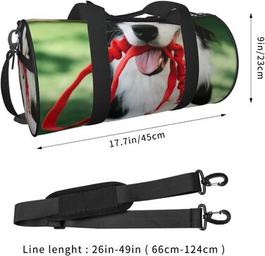 Дорожня сумка Веселий пес на траві, спортивна сумка для чоловіків та жінок
