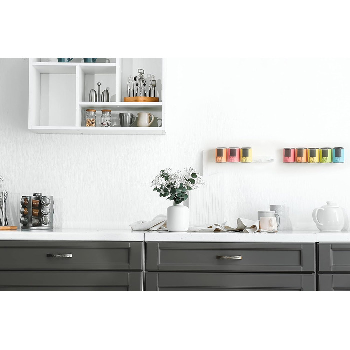 Плаваюча підставка для спецій Just Spices, не потребує свердління - Плаваюча з ефектом плавання, комплект з 2 шт.