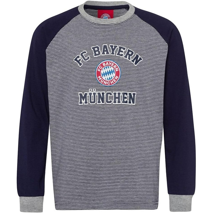 Піжама ФК Баварія Мюнхен Дитяча Смугаста Синьо-сіра 152