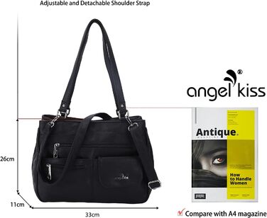 Сумка для поцілунку ангела Шкіряна жіноча сумка через плече Сумка сумки Водонепроникний тотализатор Сумка з багатофункціональною р
