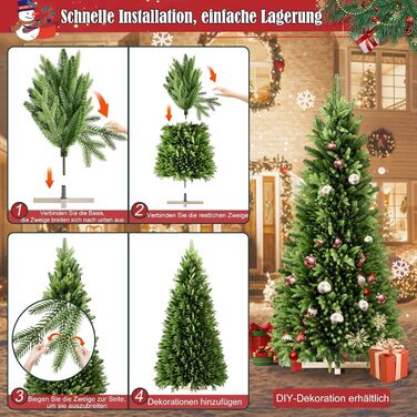 Штучна ялинка з підсвічуванням 225 см HENGMEI