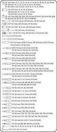 Набори торцевих ключів Yato, чорний, 58700