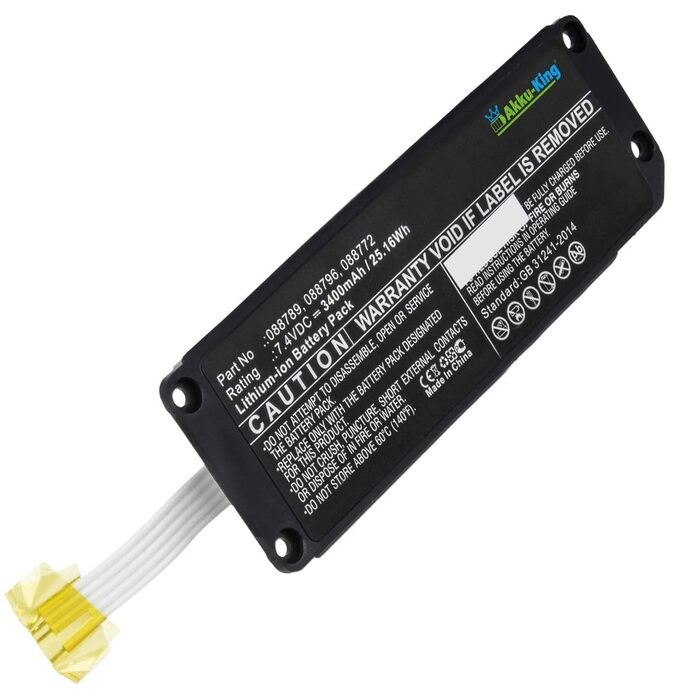 Акумулятор Battery King, сумісний з Bose 088772, 088789, 088796 - Li-Ion 3400mAh - для Bose Soundlink Mini 2