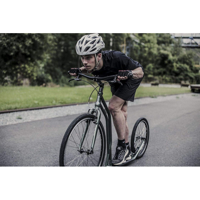 Самокат Yedoo S2620 - до 130 кг, самокат з пневматичними шинами 26/20 - самокат для дорослих, самокат для собак silvergold