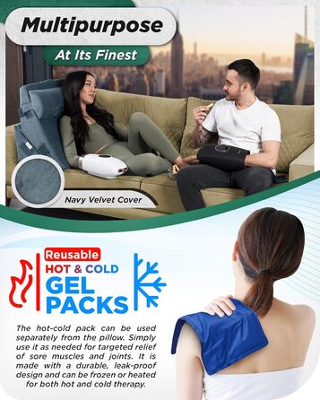 Ортопедичний комплект подушок-клинів Lunix LX6 з 3 предметів, піна з ефектом пам&39яті після операції для полегшення болю в спині, ногах та колінах, подушка для сидіння та читання, регульовані подушки для лікування кислотного рефлюксу та ГЕРХ для сну, тем