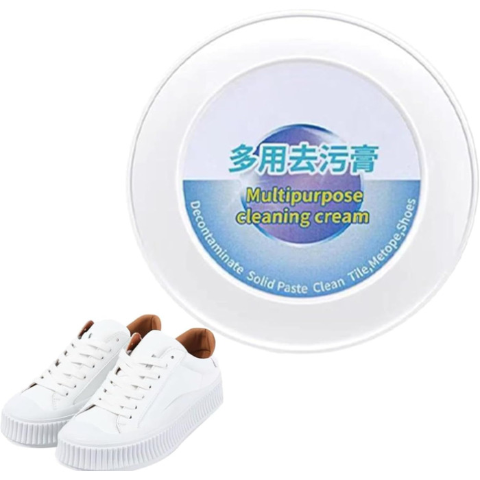 Білий крем для взуття White Shoe Cleaner White Shoes, для глибокого чищення спортивного взуття з брезенту та сітки 2 шт. и