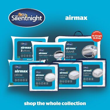 Опорна подушка Silentnight Airmax, поліестер, біла, (1 упаковка) Airmax (1 упаковка)