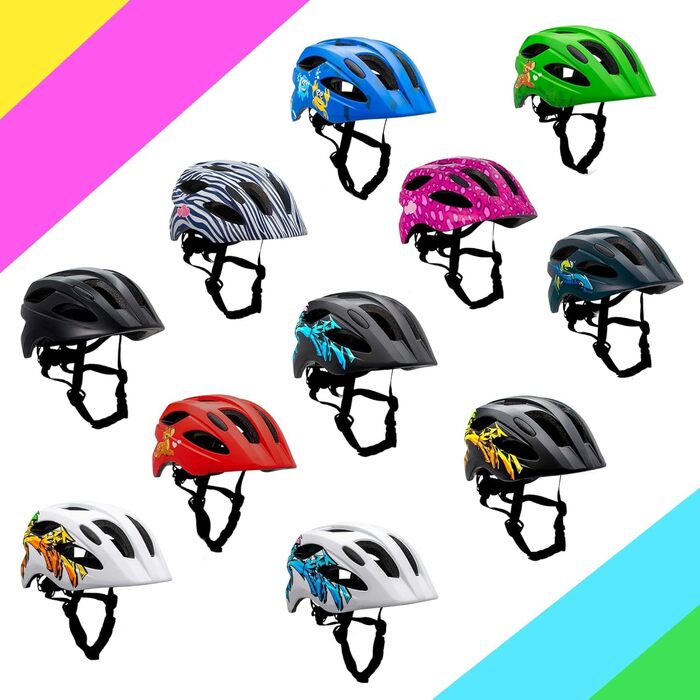 Велосипедний шолом дитячий 6-12 років для велосипеда, скейтборду, гірського велосипеда, роликових ковзанів Задній ліхтар, що перез
