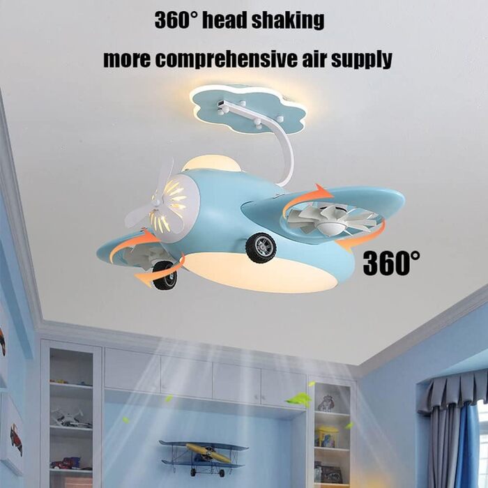 Світлодіодний стельовий світильник з регулюванням яскравості, стельовий вентилятор зі світлодіодним підсвічуванням, регульованою ш