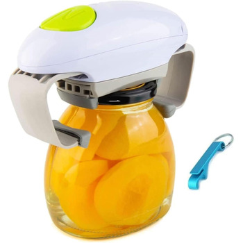 Електричний відкривач для банок Електричний відкривач для скла, ресторанний відкривач для банок, автоматичний відкривач кришки з гладким краєм для приватних осіб, артрит і домогосподарка, відкривачка для пляшок для артритних рук