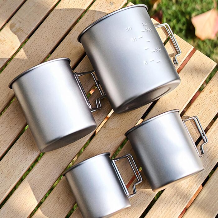 Термостійка кружка для напоїв, кружка для кемпінгу на свіжому повітрі, кава, кружка для скелелазіння для зручних подорожей, компактний посуд для кемпінгу 750 мл