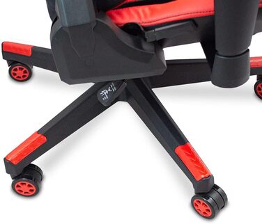 Ігрове крісло Lacestone Patiomage, обертове крісло, ігрове крісло, комп&39ютерне ігрове крісло, ігрове крісло (червоне)