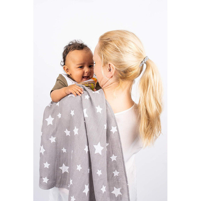 Муслінові пелюшки - муслінові серветки - упаковка 10 70x80 см - тканинні пелюшки, Зроблено в ЄС - перевірено на вміст шкідливих ре