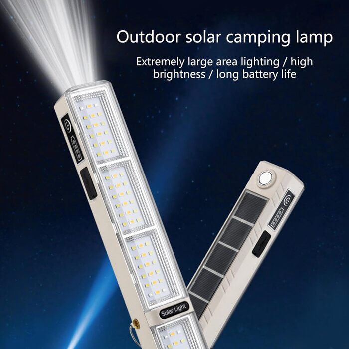 Світлодіодний ліхтарик високої яскравості з індикатором живлення, для використання на вулиці, на сонячній енергії, для кемпінгу, надзвичайних ситуацій, водонепроникний, для намету, прожектора, акумуляторної лампи освітлення, чорний