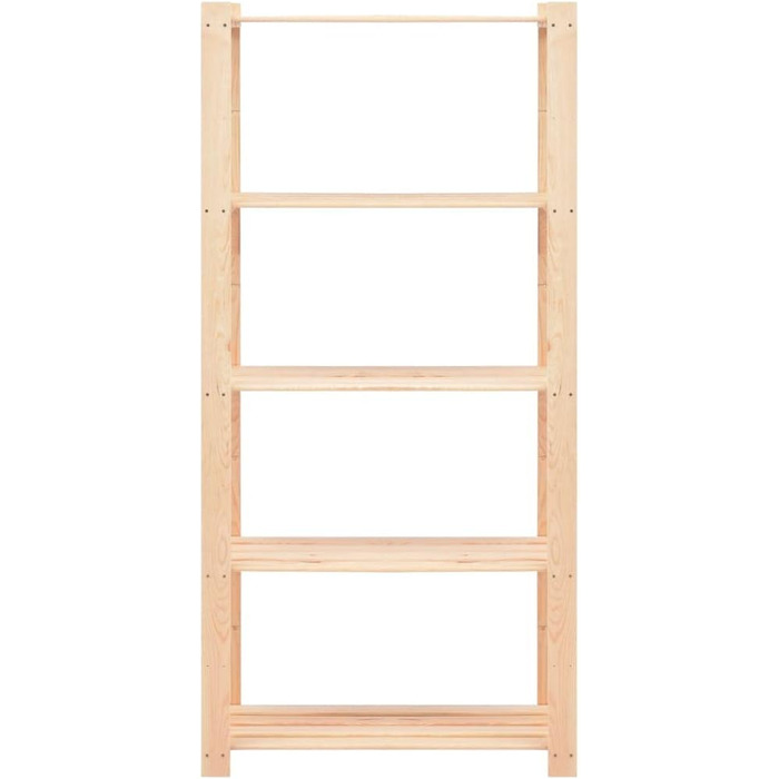 Полиця для зберігання з масиву сосни, 5 полиць, 250 кг, підвальна полиця, дерев&39яна полиця, вставна полиця, 1 полиця