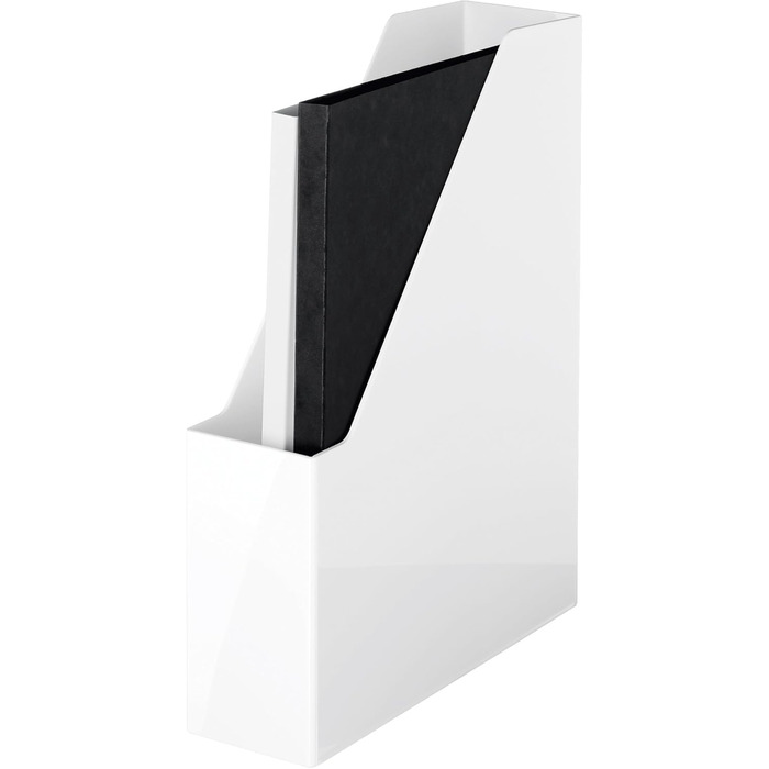 Настільний тримач для файлів HAN i-LINE 2 ПРЕДМЕТИ, елегантний, сучасний високоякісний настільний тримач для файлів зошитів, журналів та папок формату до DIN A4/C4, білий, 16501-12 (Білий, комплект з 4 предметів) комплект з 4 предметів білий