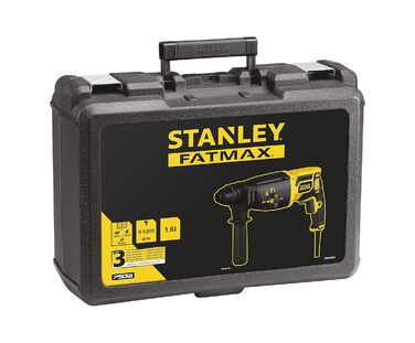 Перфоратор Stanley FatMax 750 Вт SDS-plus FME500K (1,8 джоулів, пневматичний ударний механізм, обертання вправо/вліво, для ударног